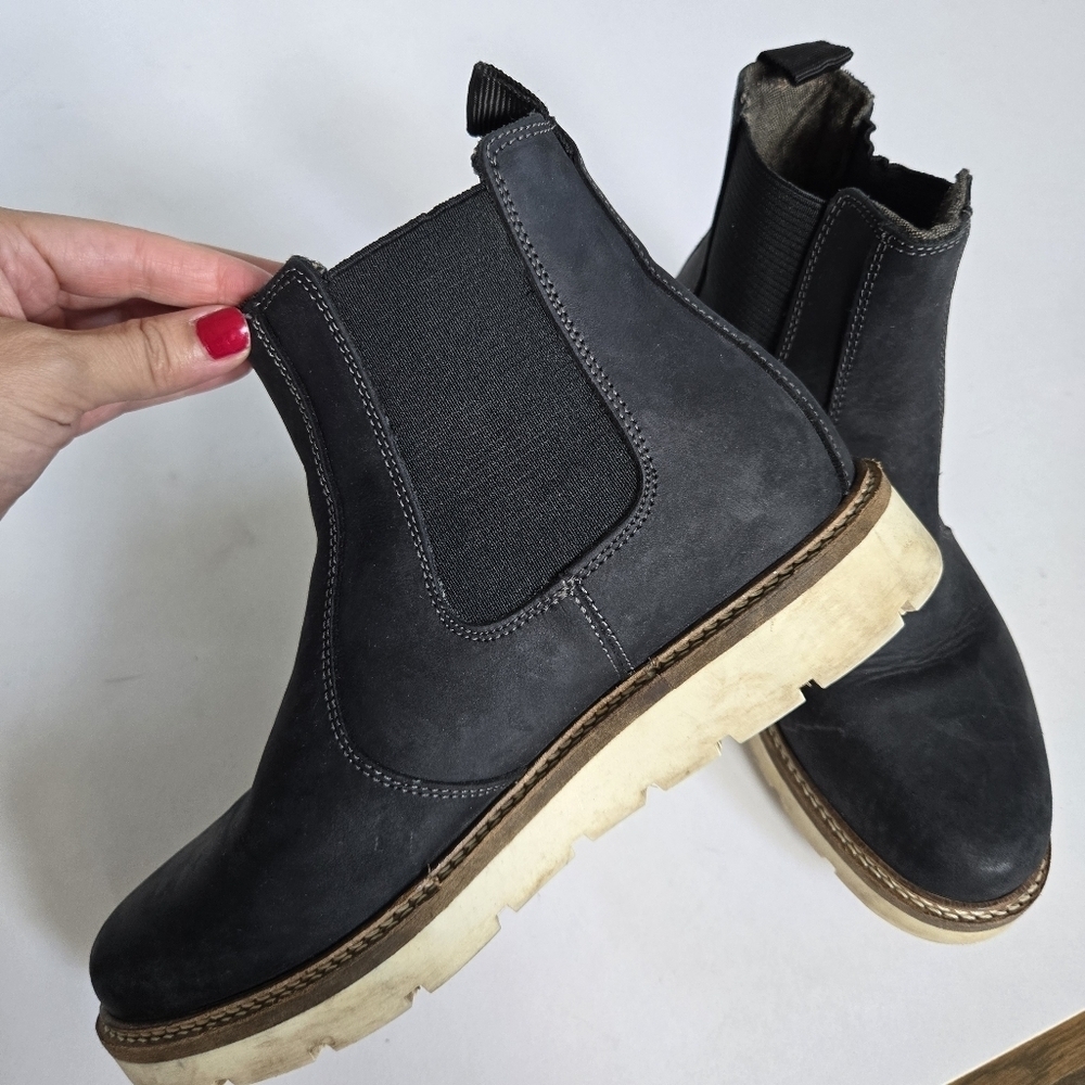 Alpine Design Chelsea Boots Women's Blaze Leather Black Lightweight Size 7